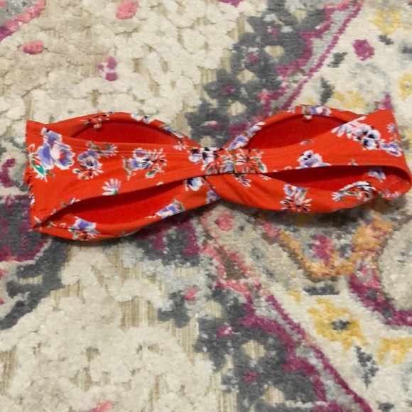 Red Roxy Swim Top - Picture 2 of 2